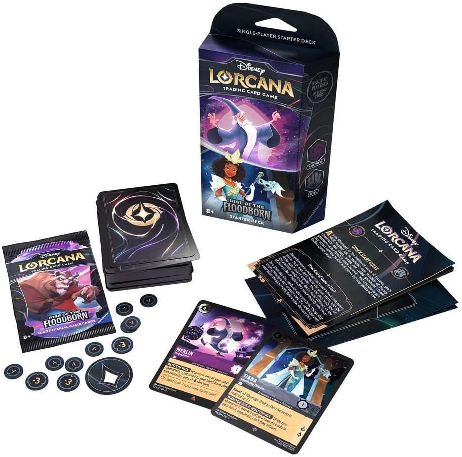 Disney Lorcana - Rise of the Floodborn Starter Deck - Amethyst & Steel
